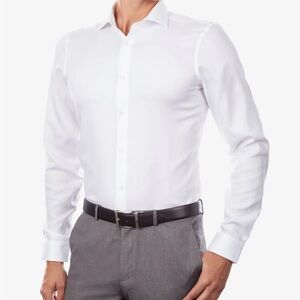 Calvin Klein Men’s Dress Slim Fit No Iron Dress Shirt